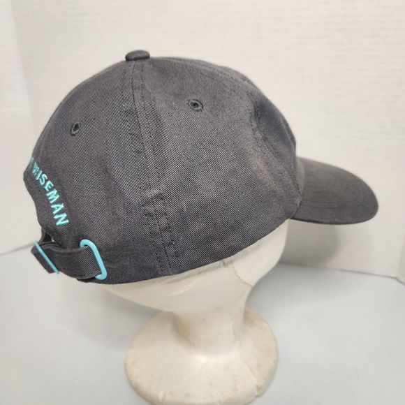 Dutch Bros Gray Teal Adjustable Strapback Hat Cap Canvas Super Clean! - Picture 4 of 5